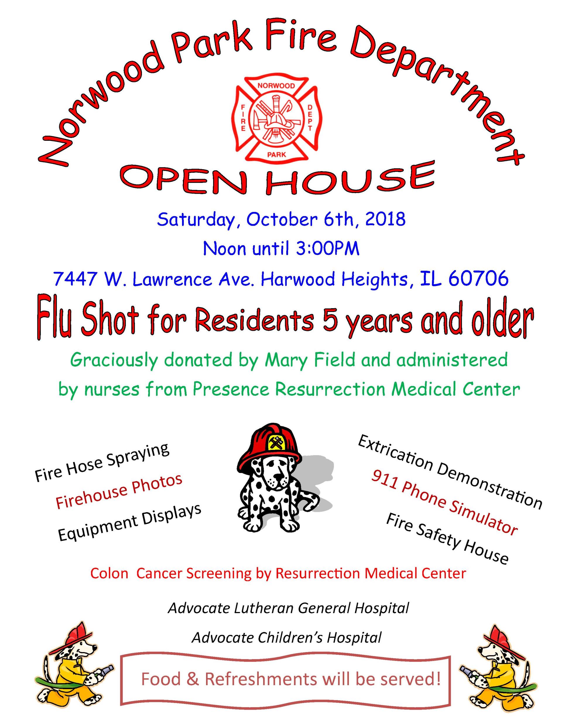 Norwood Park Fire Department Open House 09242018