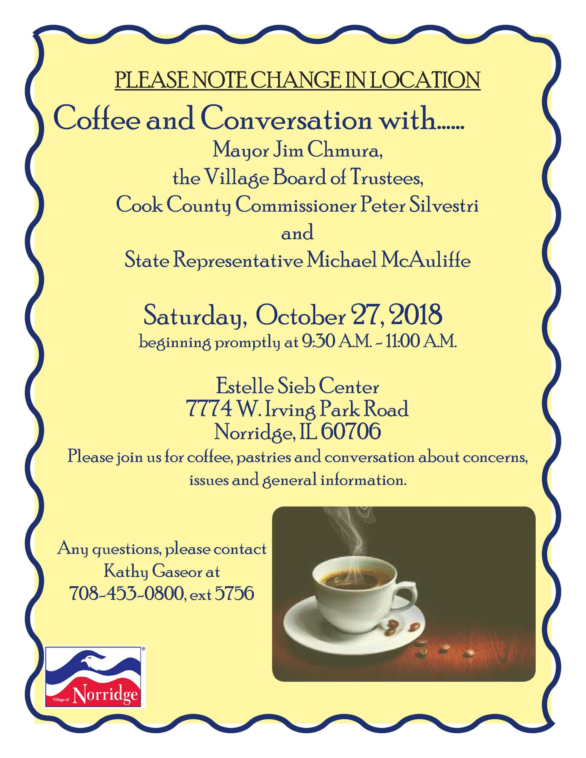 Coffee and Conversation 102018