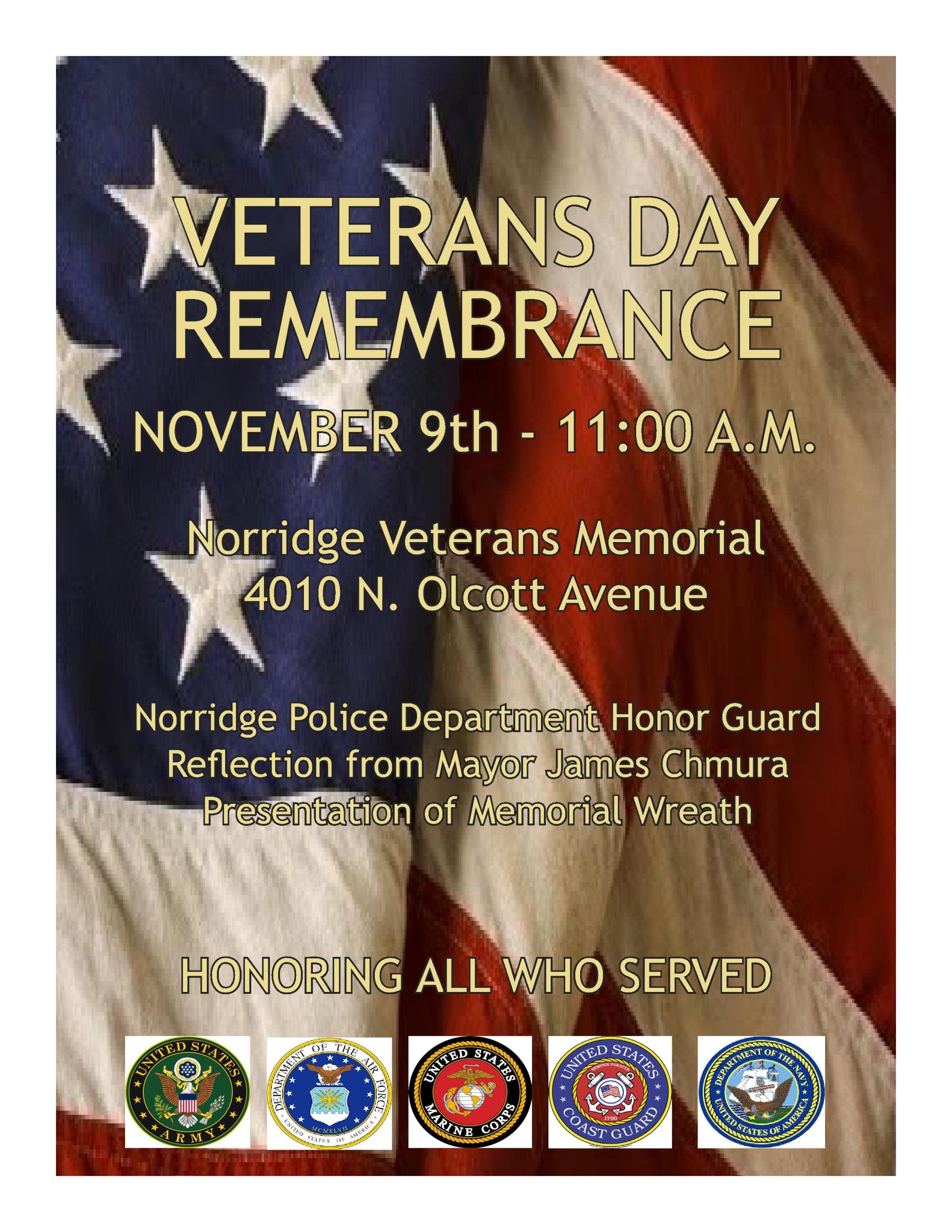 2018 Veterans Day Remembrance